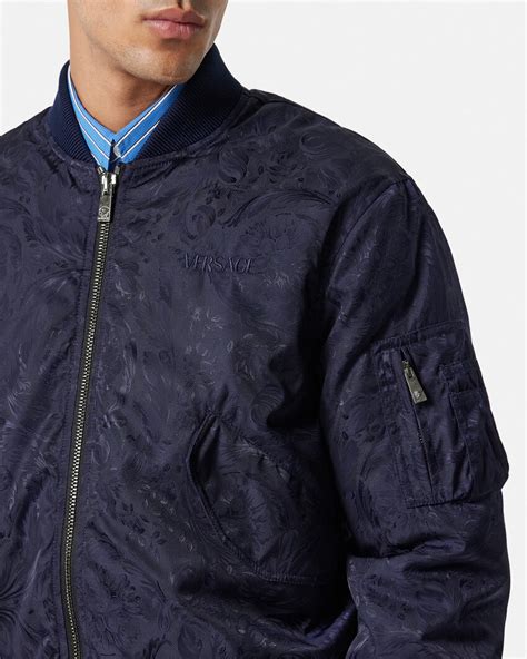 versace bomberjacke herren blau|versace winterjacken herren.